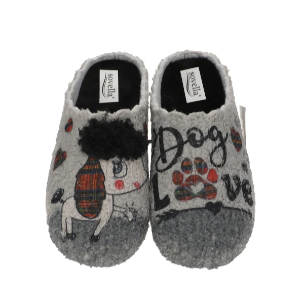 Sovella Women's Dog Slipper Grey - Image 3